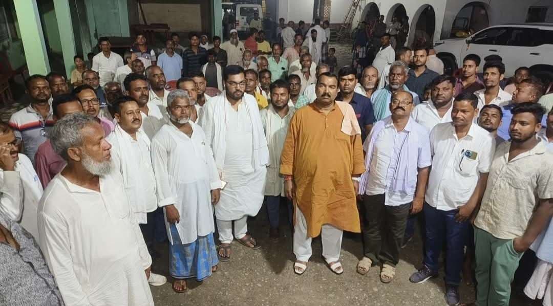 गरैया में मंत्री का ग्रामीणों ने किया स्वागत