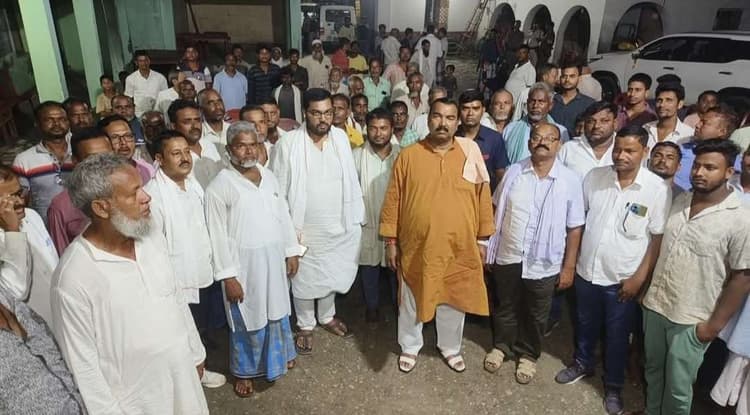 गरैया में मंत्री का ग्रामीणों ने किया स्वागत