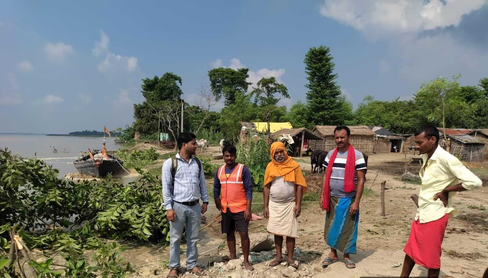 दो दिनों से कोसी नदी का जलस्तर स्थिर