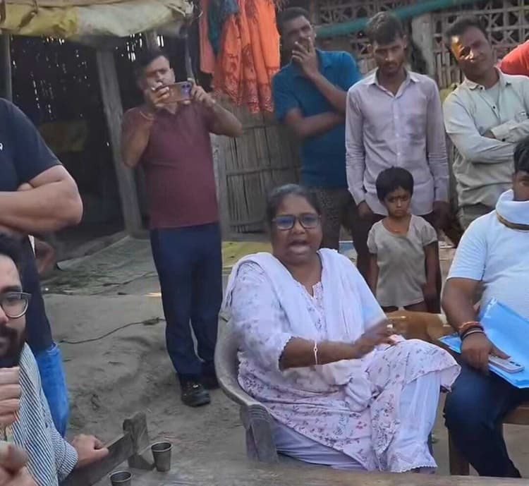 प्रत्याशियों की सर्वे करने पहुंची टीम का वीडियो हो रहा वायरल