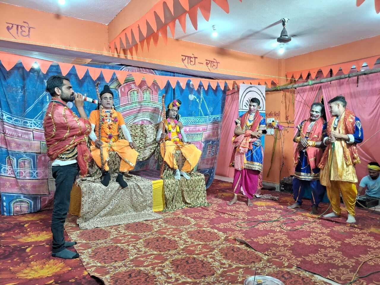 राम-सुग्रीव मित्रता और बाली वध का किया गया मंचन