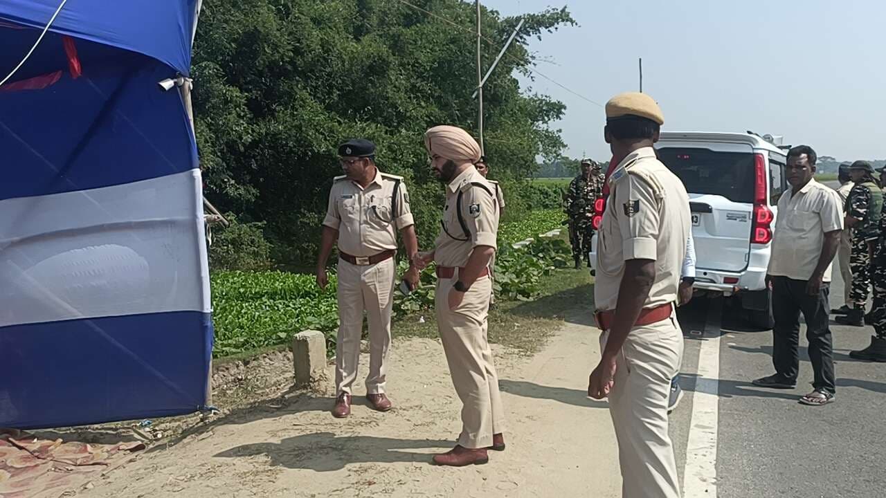 मुरलीगंज–पूर्णिया सीमावर्ती चेकपोस्ट का एसपी ने किया निरीक्षण