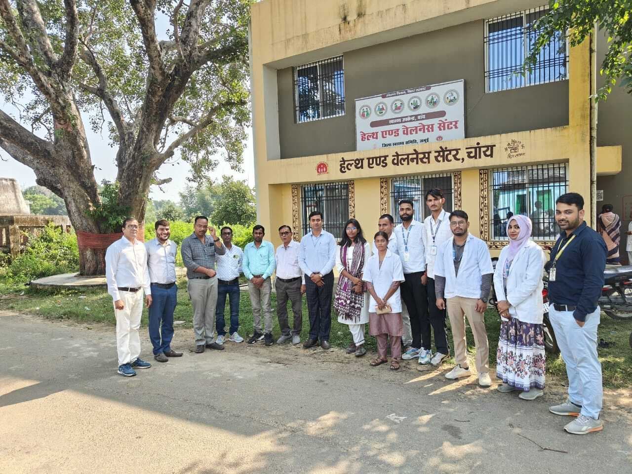 राज्य स्तरीय टीम ने तीन हेल्थ एंड वेलनेस सेंटरों का किया निरीक्षण