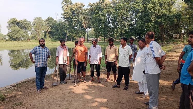 बीडीओ ने सफाई अभियान का किया निरीक्षण