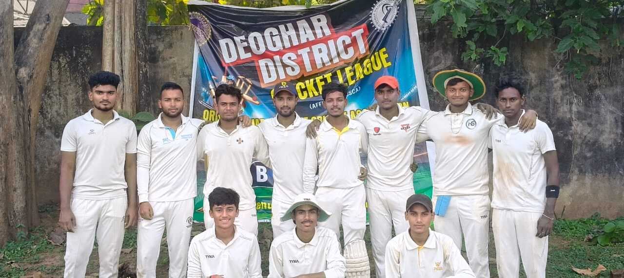 Deoghar news : अंगद क्रिकेट अकादमी ने दर्ज की सात विकेट से शानदार जीत