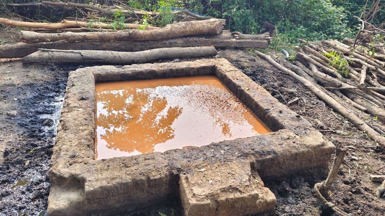 Giridih News :पुलिस ने 400 किलो जावा महुआ व शराब भट्ठी नष्ट किया