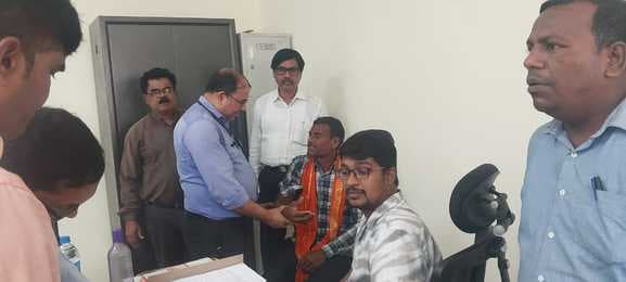 महागामा में सेंट्रल मॉनिटरिंग टीम ने की कुष्ठ रोगियों की हुई जांच