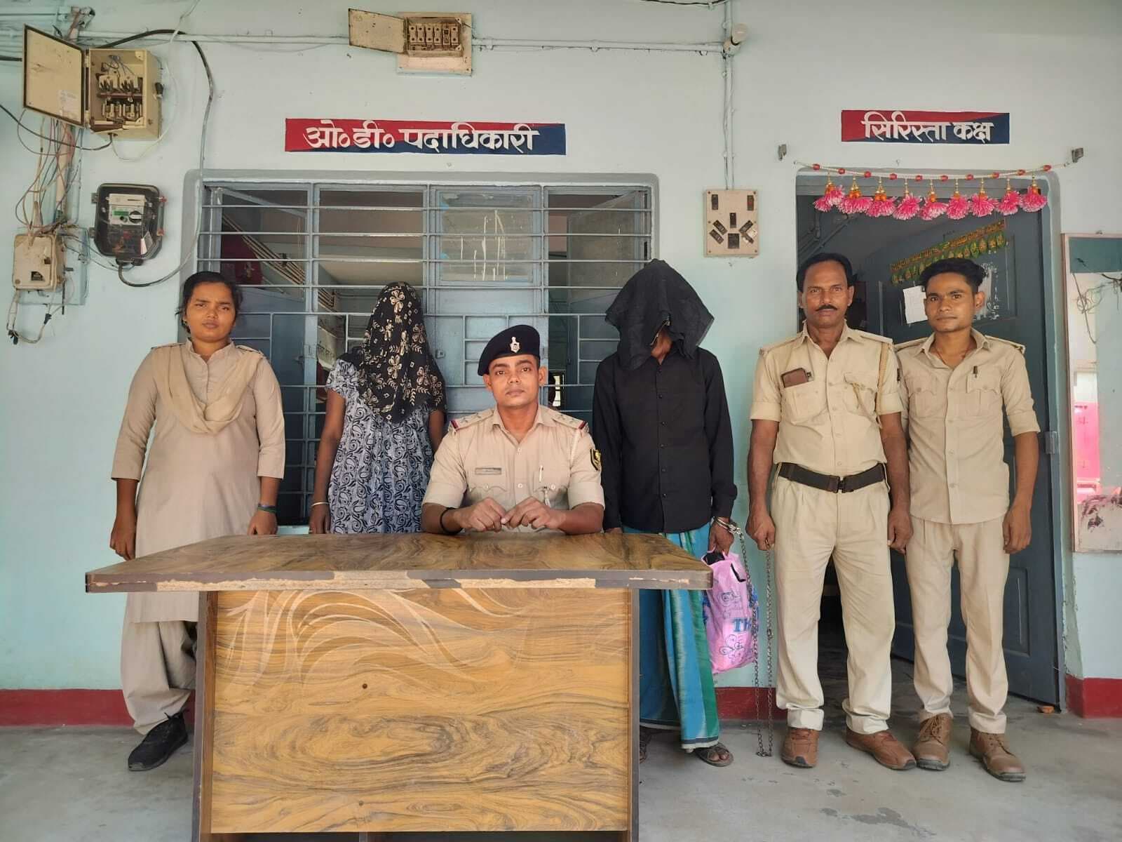 हत्या के आरोपित पति-पत्नी को पुलिस ने गिरफ्तार कर जेल भेजा