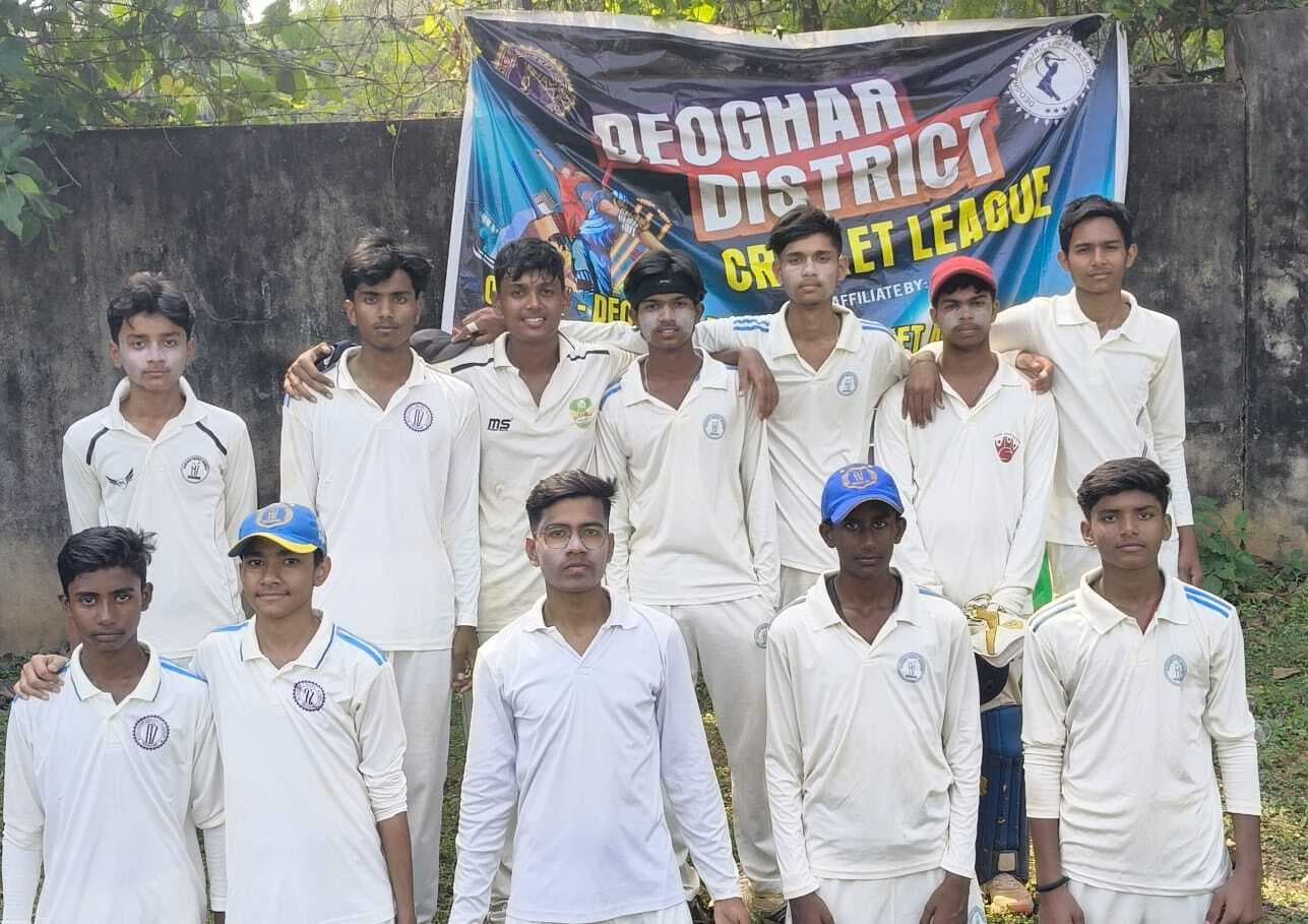 Deoghar news : डीसीए-टू, जेबीडी-सनराइज, डीसीए-थ्री और एमसीए-बाउंसर ने जीते मैच