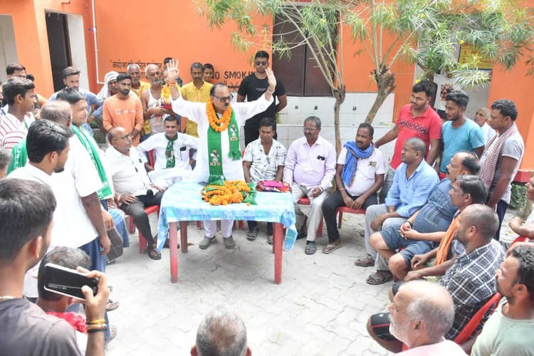 hajipur news. महनार विस क्षेत्र को विकास की नयी ऊंचाइयों पर ले जाऊंगा : इ रबिंद्र