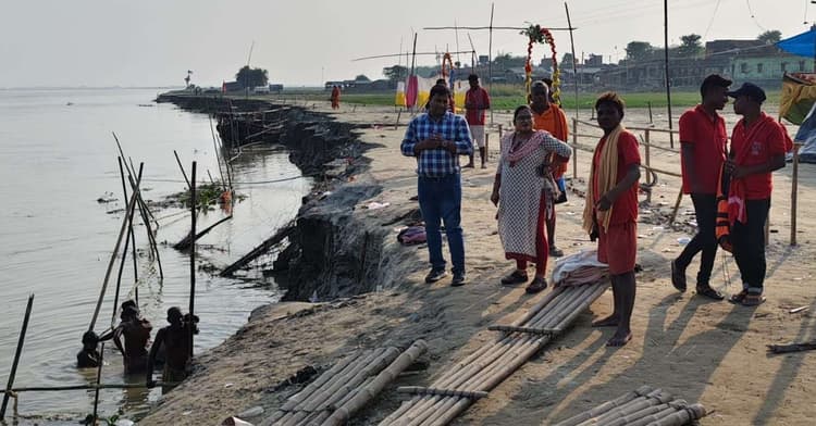 सीओ ने क्षेत्र के विभिन्न छठ घाटों का भम्रण कर लिया जायजा