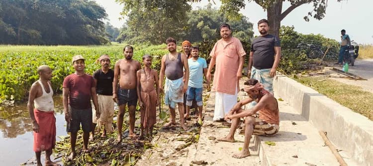 शेखपुरा में छठ घाट की सफाई जोरों पर