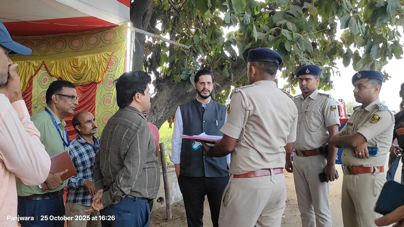 जनरल ऑब्जर्वर ने पंजवारा चेकनाका का किया निरीक्षण