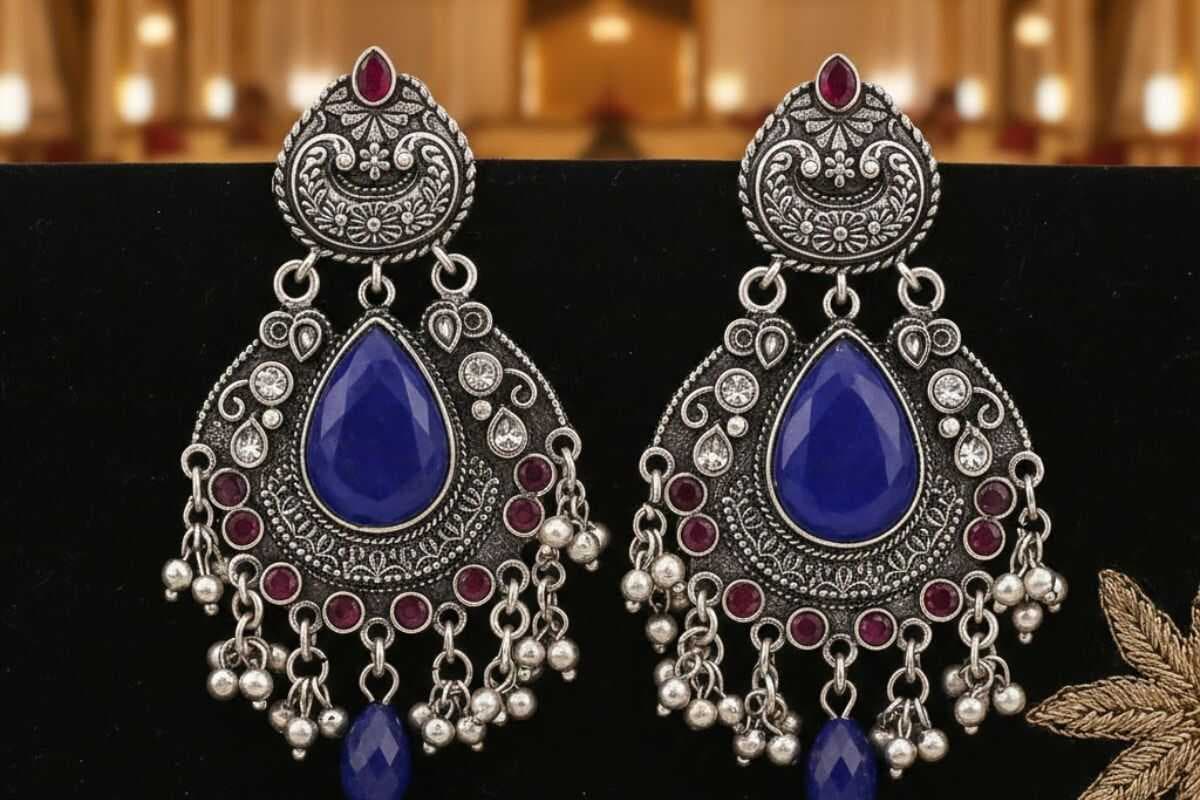 oxidized earrings