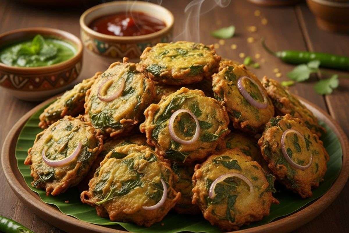palak ke pakude