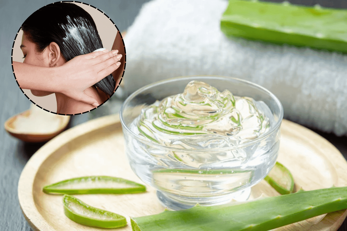 Natural aloe vera coconut oil hair mask Natural aloe vera coconut oil hair mask