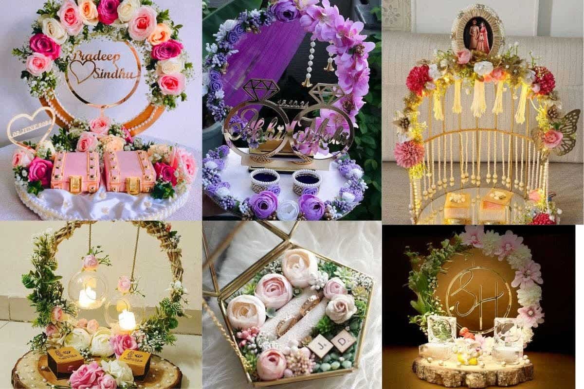 Engagement Ring Platter Designs: सगाई की अंगूठी के लिए खूबसूरत और ट्रेंडिंग रिंग प्लेटर डिजाइंस