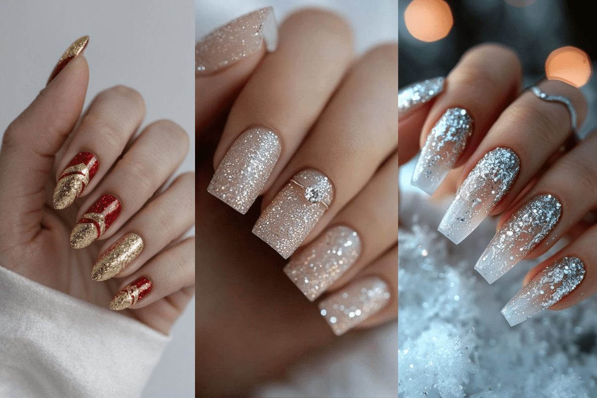 Glitter and Glamorous Nail Art