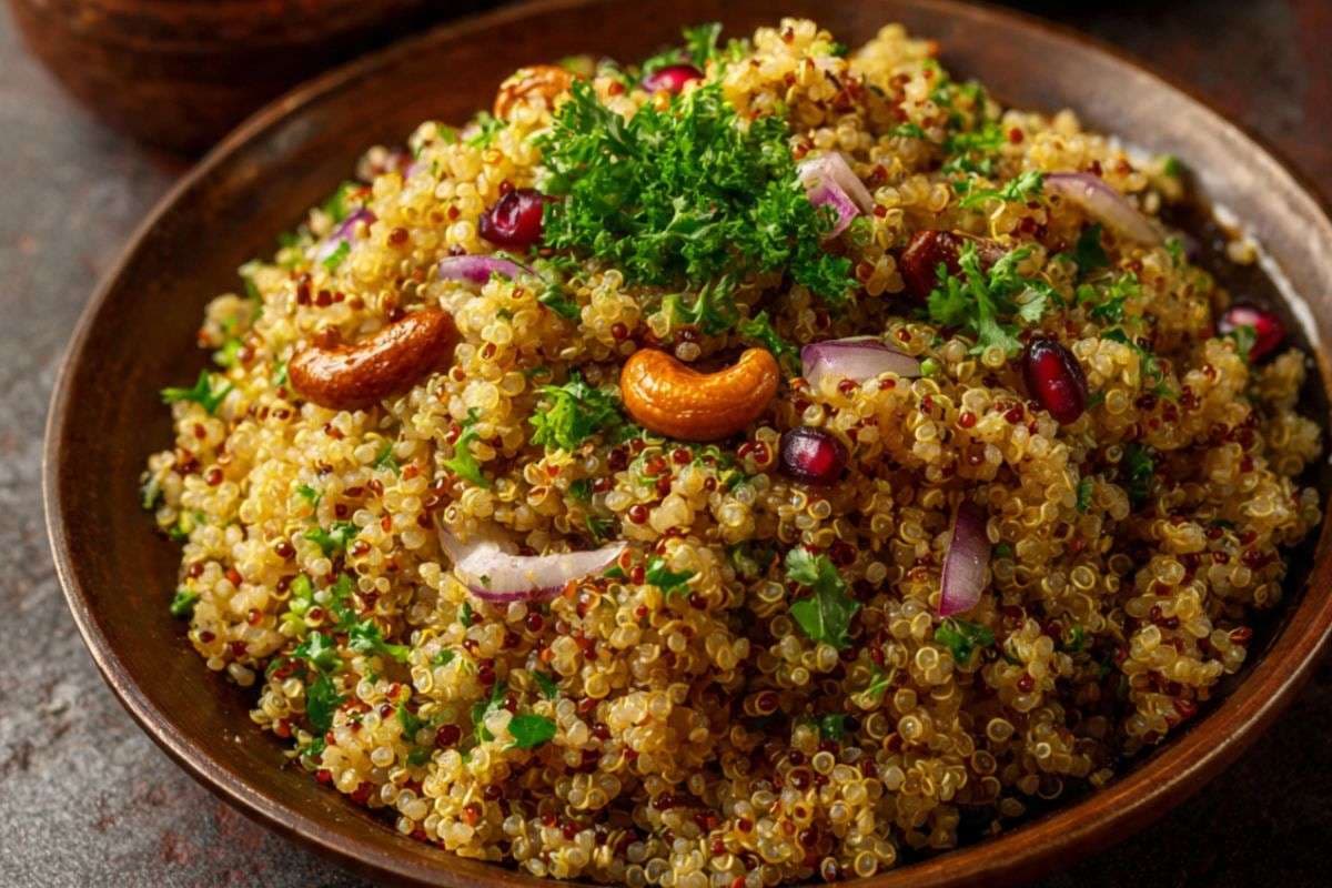 High Protein Quinoa Pulao Recipe: चावल से 5 गुना ज्यादा प्रोटीन वाला हेल्दी और टेस्टी पुलाव बनाएं मिनटों में High Protein Quinoa Pulao Recipe: चावल से 5 गुना ज्यादा प्रोटीन वाला हेल्दी और टेस्टी पुलाव बनाएं मिनटों में