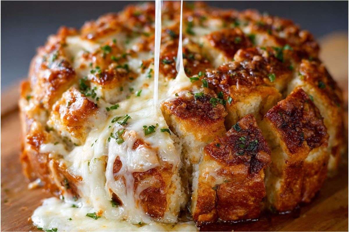 Instant Cheesy Pull-Apart Garlic Bread: मिनटों में बनाएं बाहर से क्रिस्पी और अंदर से चीजी गार्लिक ब्रेड