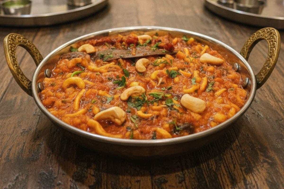 Kathiyawadi Style Kaju Gathiya Sabji Recipe Kathiyawadi Style Kaju Gathiya Sabji Recipe