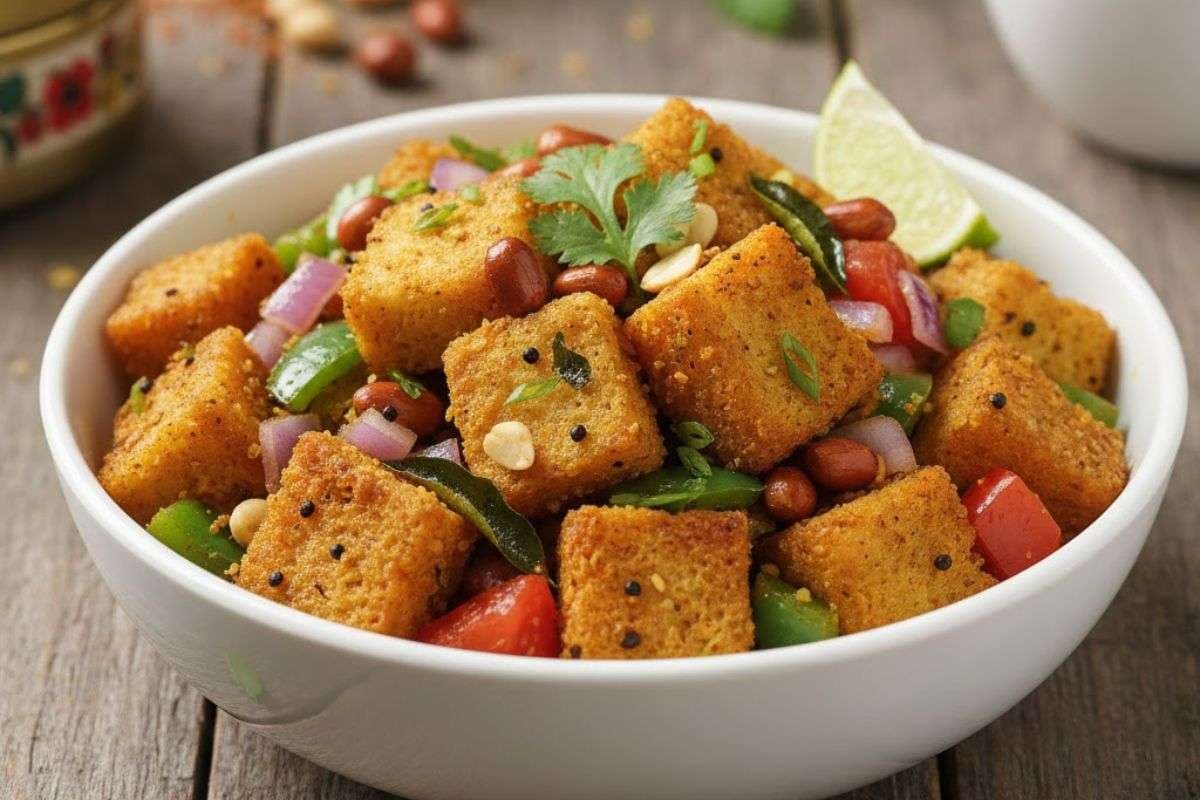 Make super tasty bread upma for breakfast