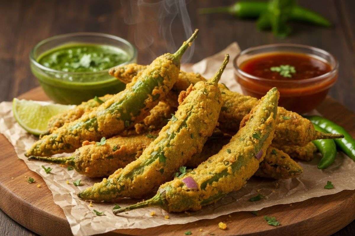 Chilli Pakora Recipe: चाय की चुस्की के साथ चटपटा मिर्च पकौड़े की बात ही लाजवाब है. बस कुछ मिनटों में झटपट करें तैयार
