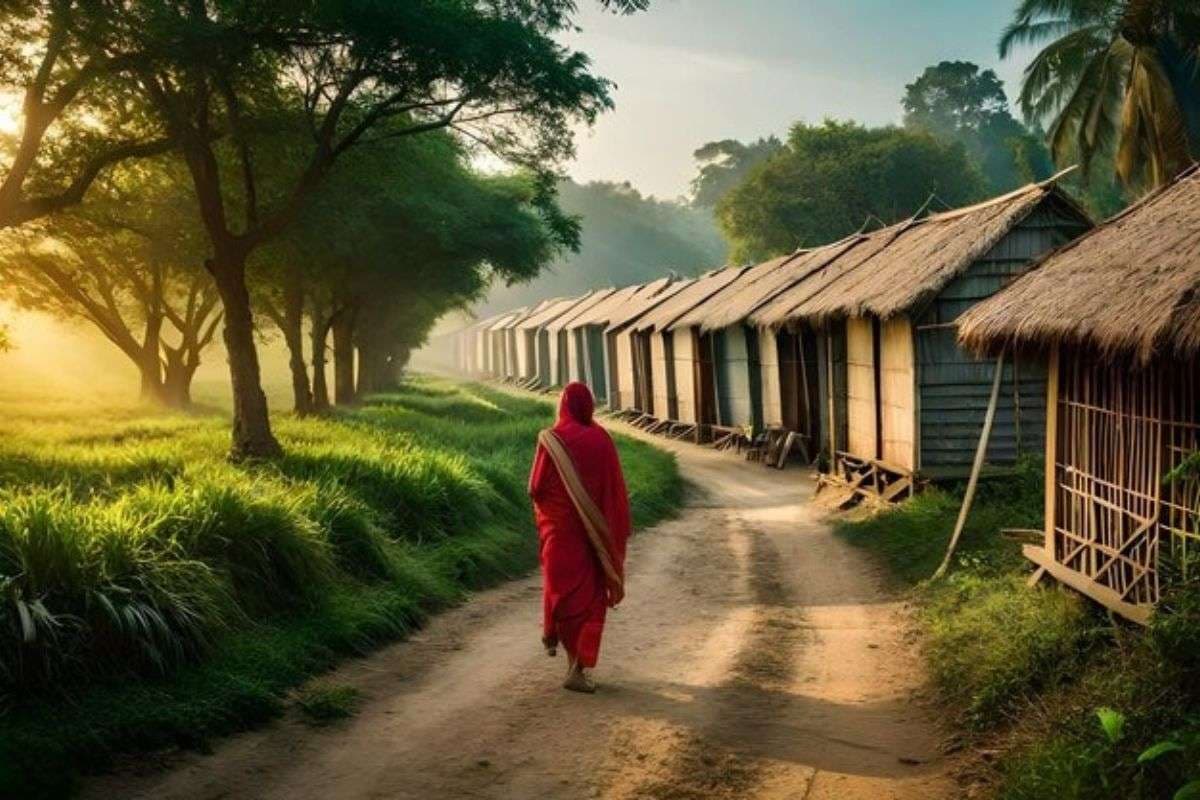 There is not a single man in this village of Bihar