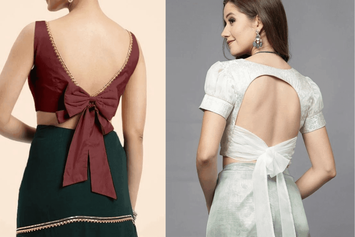 Trending backless blouse Designs