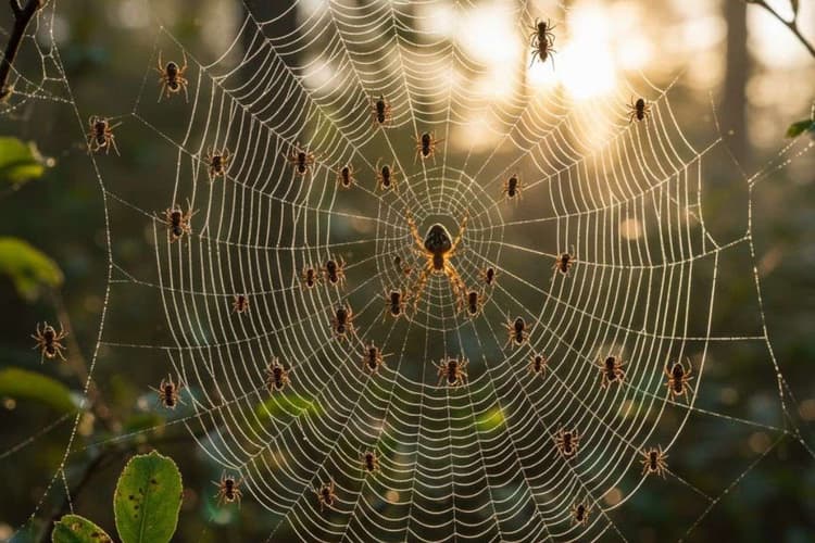 यूरोप में मिला दुनिया का सबसे बड़ा मकड़ी जाल, एक ही जगह 111000 से ज्यादा मकड़ियां!