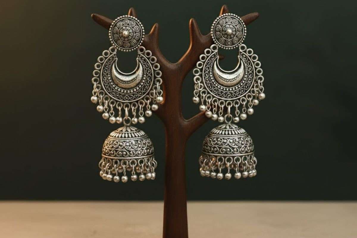 double layer earrings