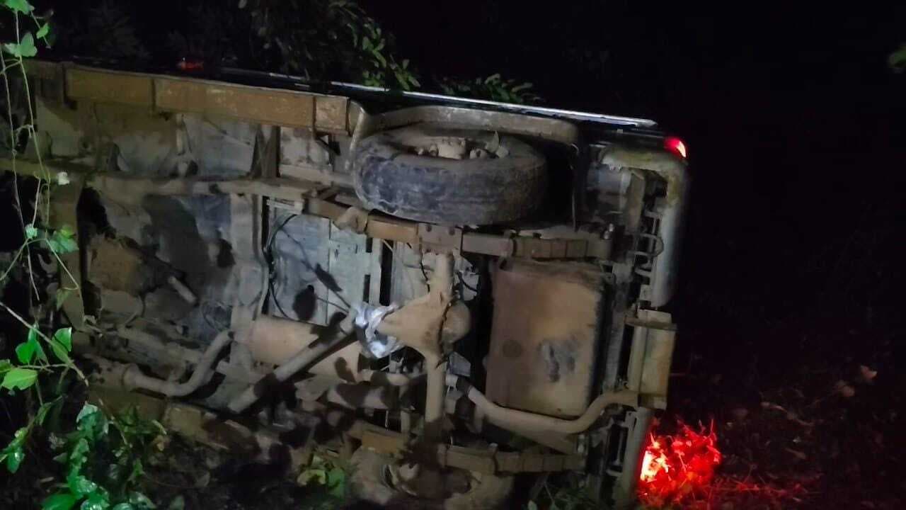 हादसा : भागलपुर जा रही बोलेरो पलटी, तीन घायल