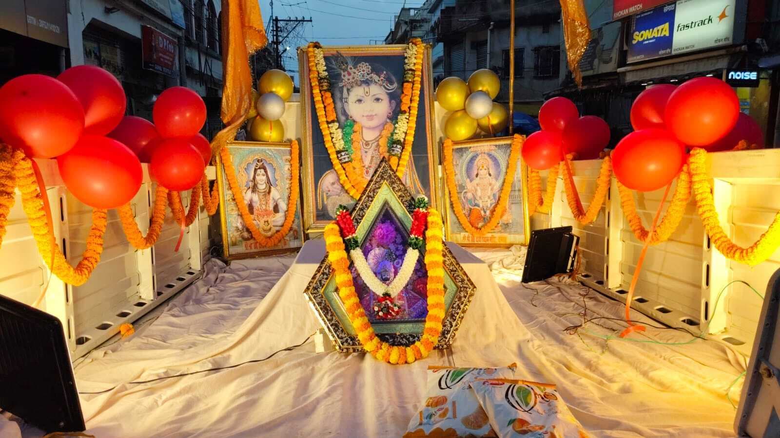 श्री खाटूश्याम जन्मोत्सव पर निकली बाल निशान यात्रा