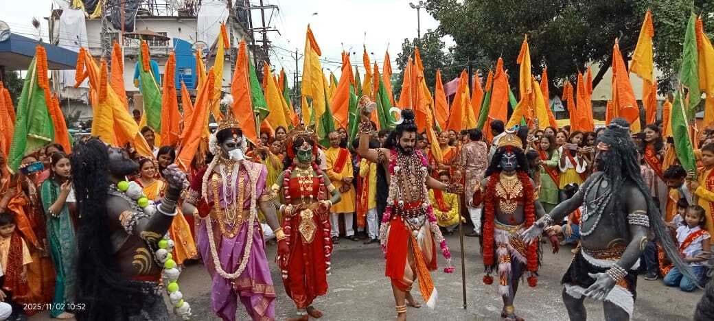 पाकुड़ में निकली भक्तिमय खाटू श्याम निशान यात्रा