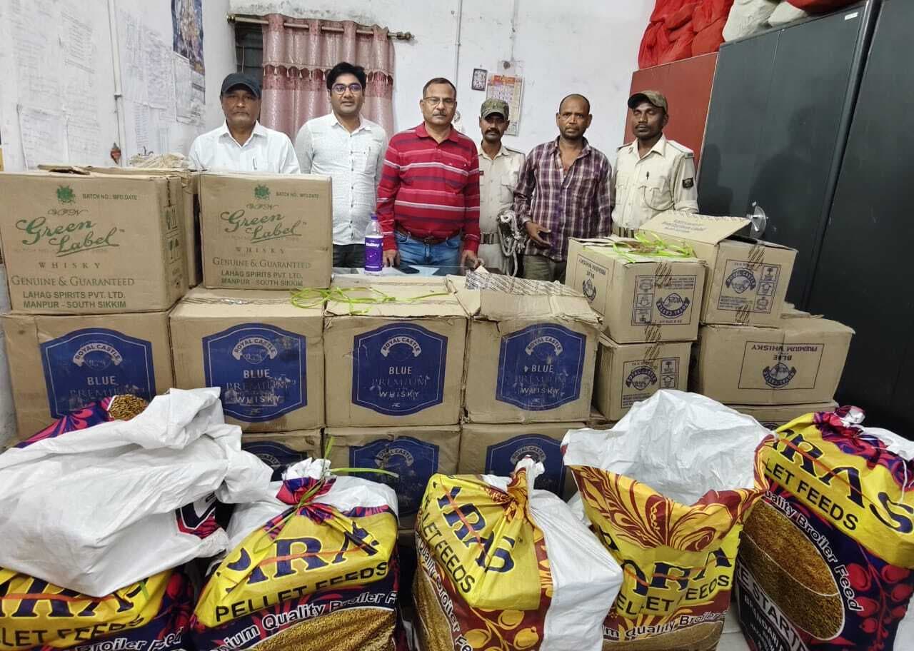 अमनी में उत्पाद विभाग ने 916 बोतल शराब किया जब्त, आरोपित गिरफ्तार