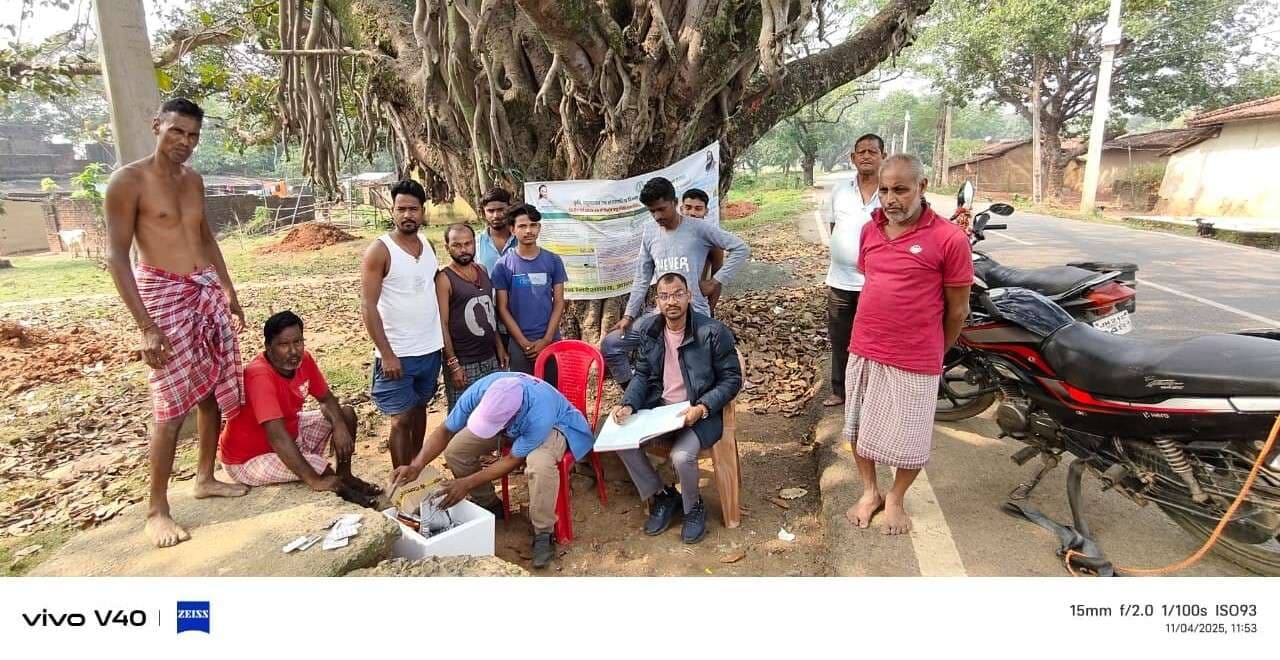 बुधुडीह पंचायत में पशुओं की हुई स्वास्थय जांच