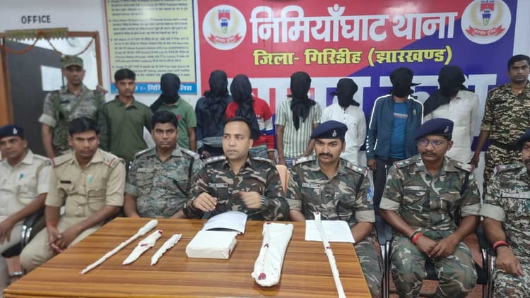 Giridih News :हेठनगर के घर में चोरी का उद्भेदन, सात गिरफ्तार