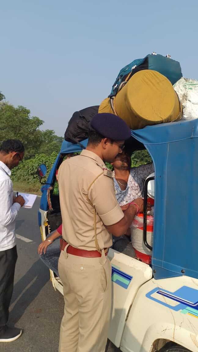 कटिहार विधानसभा चुनाव 2025, वाहन चेकिंग अभियान तेज, चालकों में हड़कंप