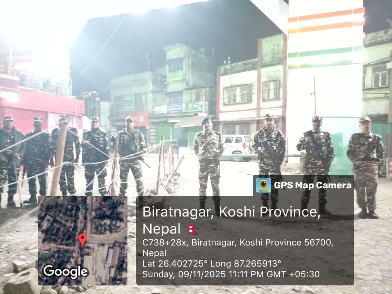 सीमा सुरक्षा बल ने सीमा का किया मुआयना