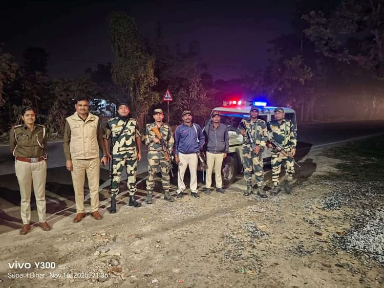 रात्रि में सतर्क सुपौल पुलिस, सुरक्षा व्यवस्था चाक-चौबंद