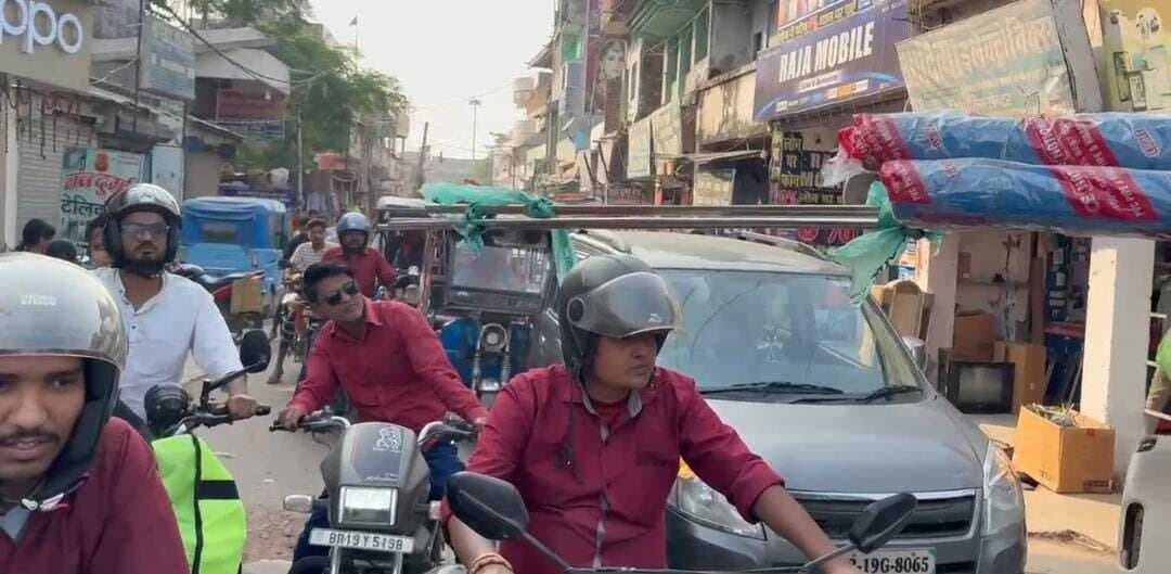 जाम के दबाव से कराह रहा शहर, गांधीपथ व महावीर चौक सड़क बनी हंट स्पॉट