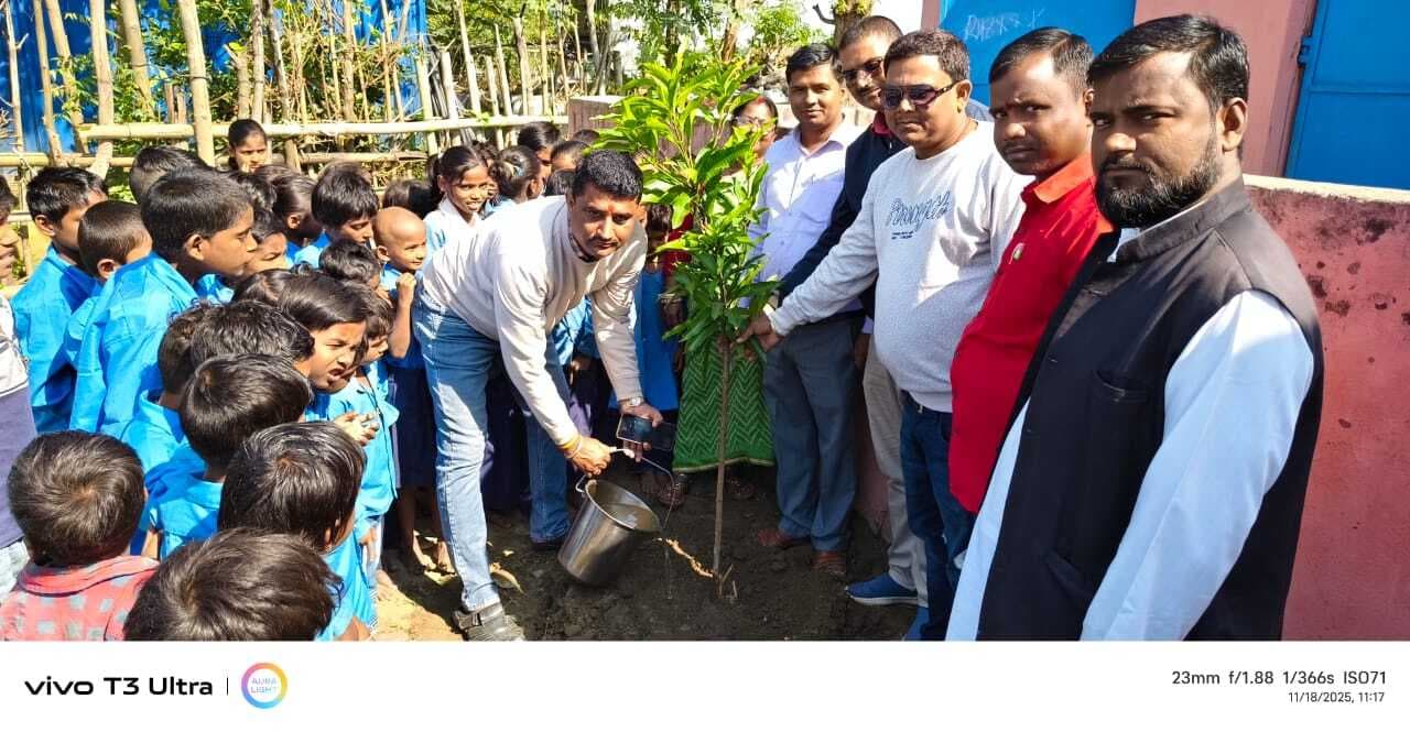 स्कूलों में किया गया पौधरोपण