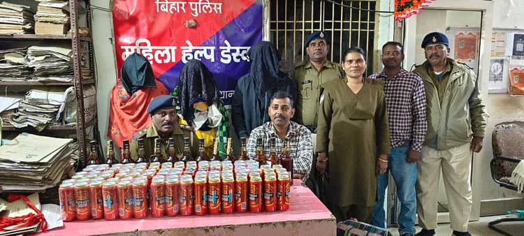 56.5 लीटर विदेशी शराब के साथ तीन धंधेबाज गिरफ्तार