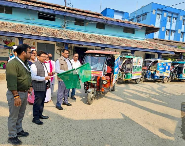 Madhubani News : पुरुष नसबंदी पखवाड़ा के लिए सारथी रथ को सीएस ने किया रवाना