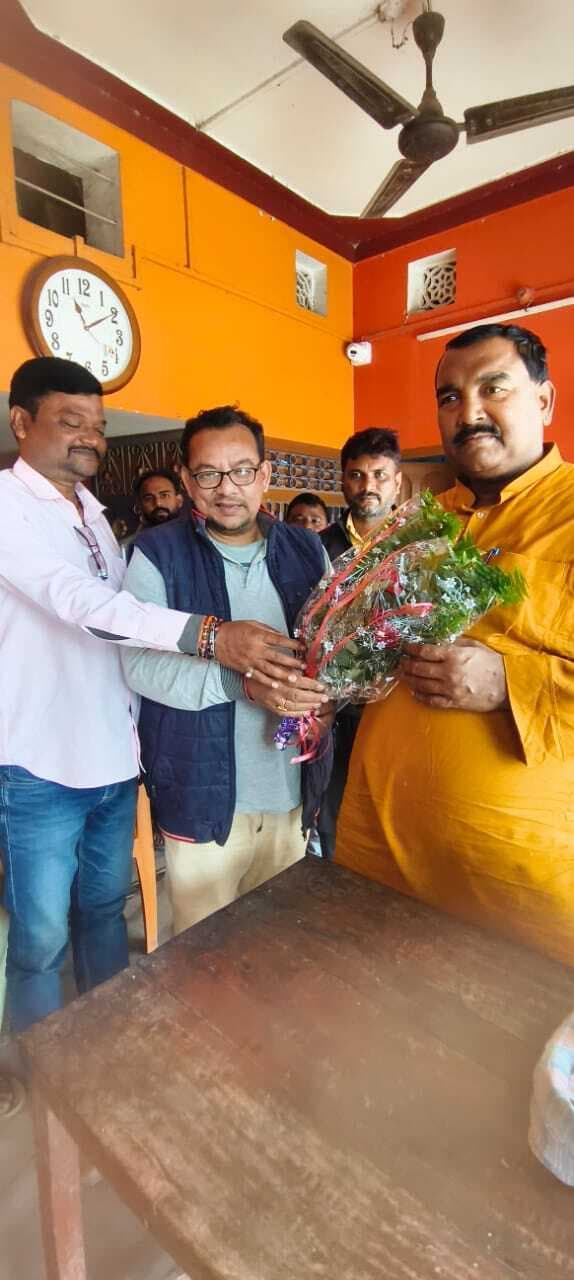 विधायक का कार्यकर्ताओं ने किया स्वागत