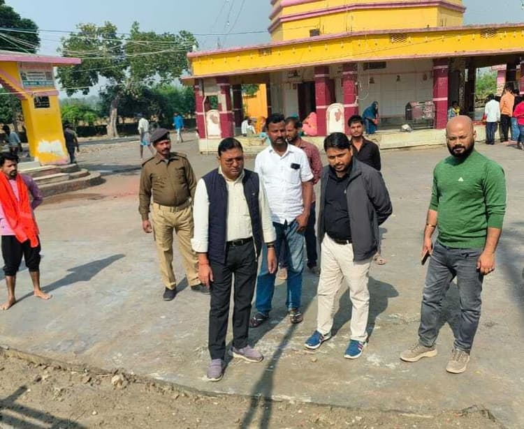 बाबा तिलहेश्वर नाथ मंदिर का सौंदर्यीकरण कार्य तेज करने का निर्देश