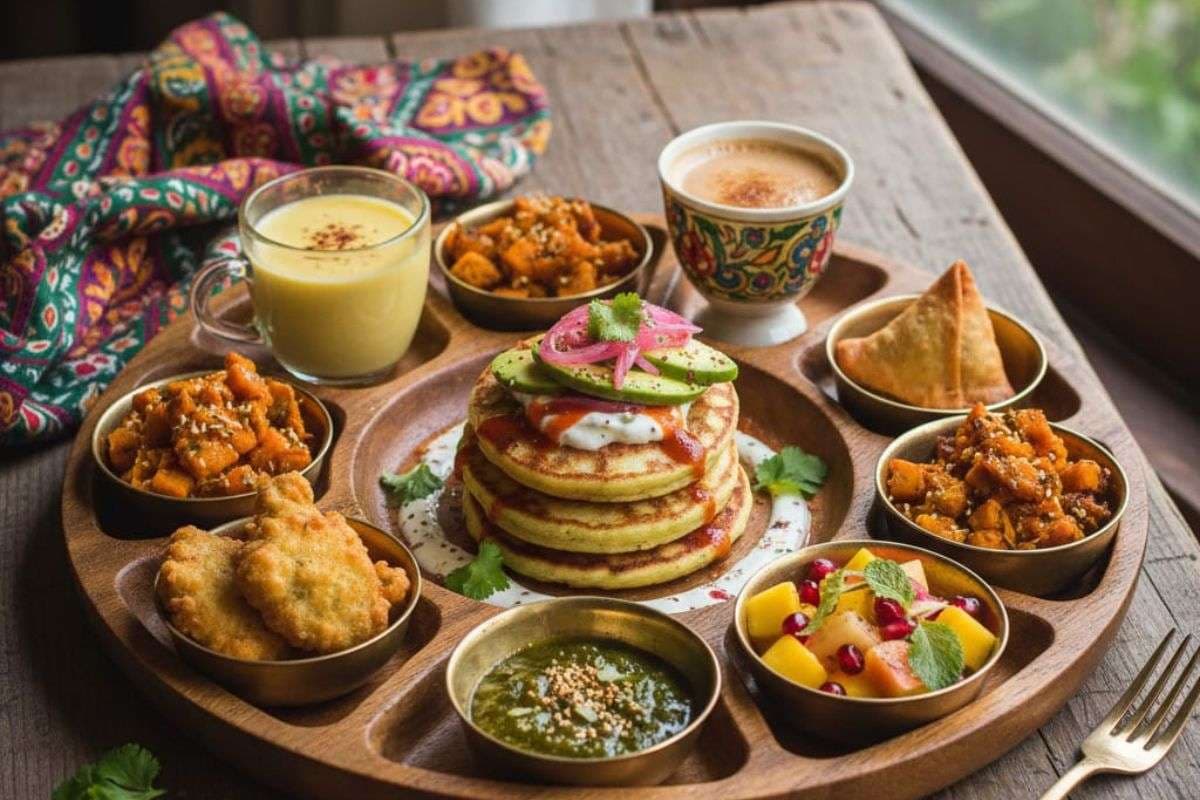 indian fusion plate