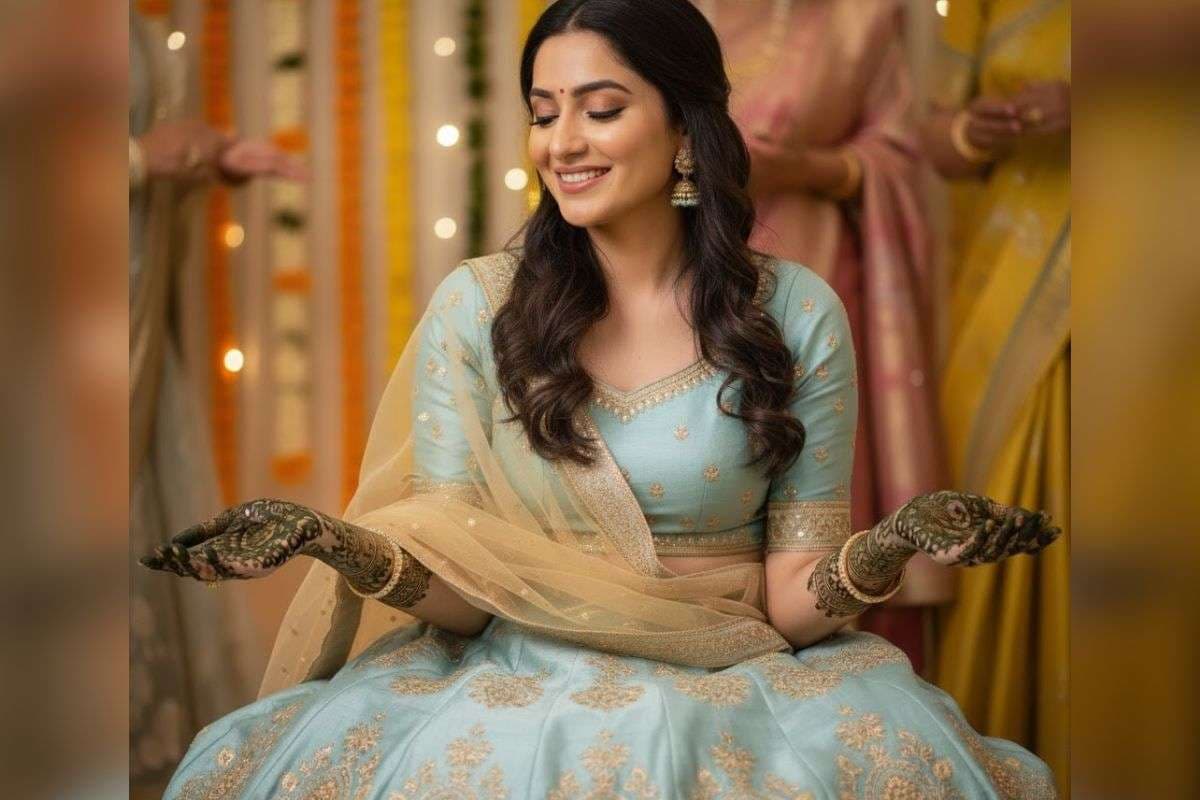 light colour lengha