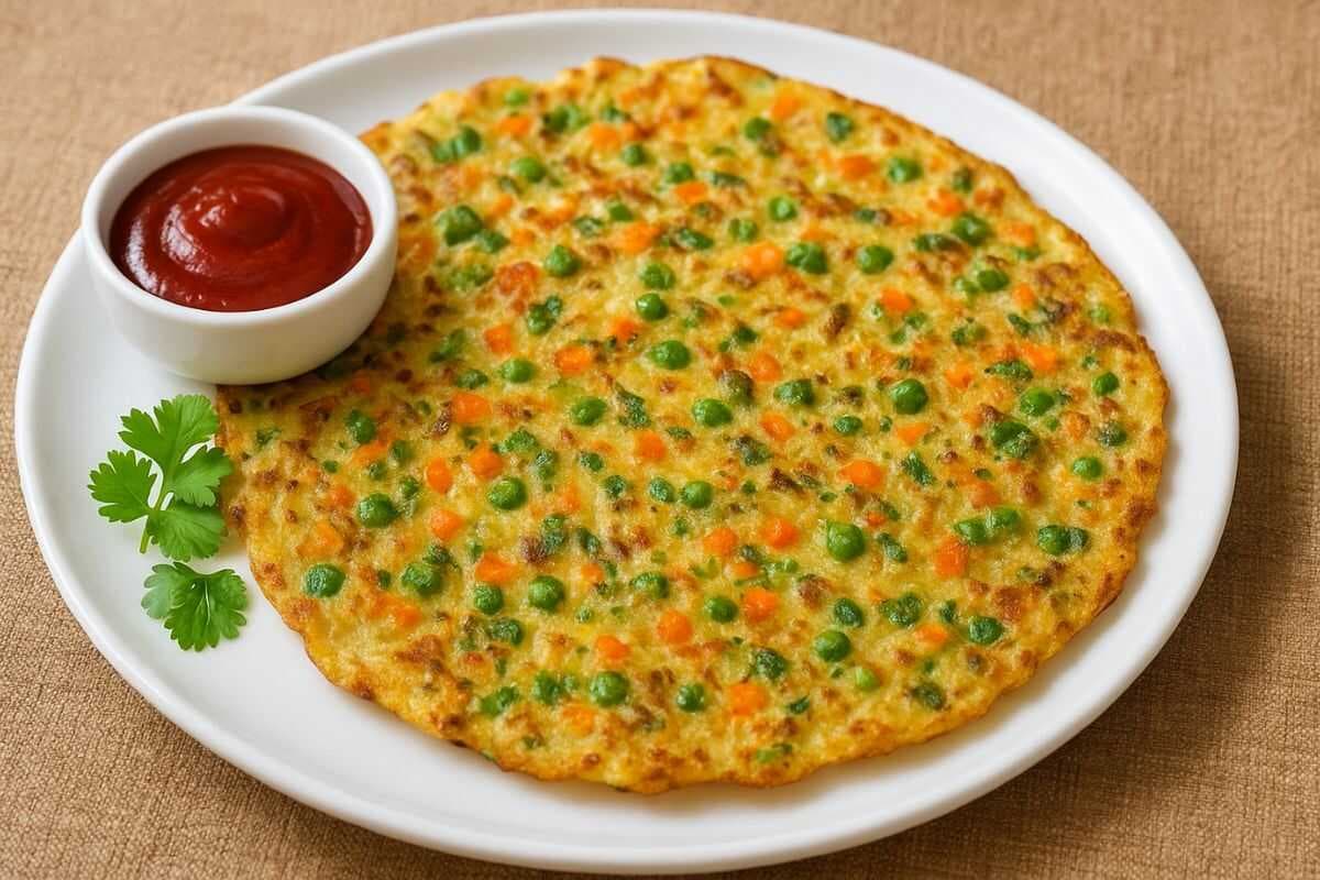 mix vegetable chilla