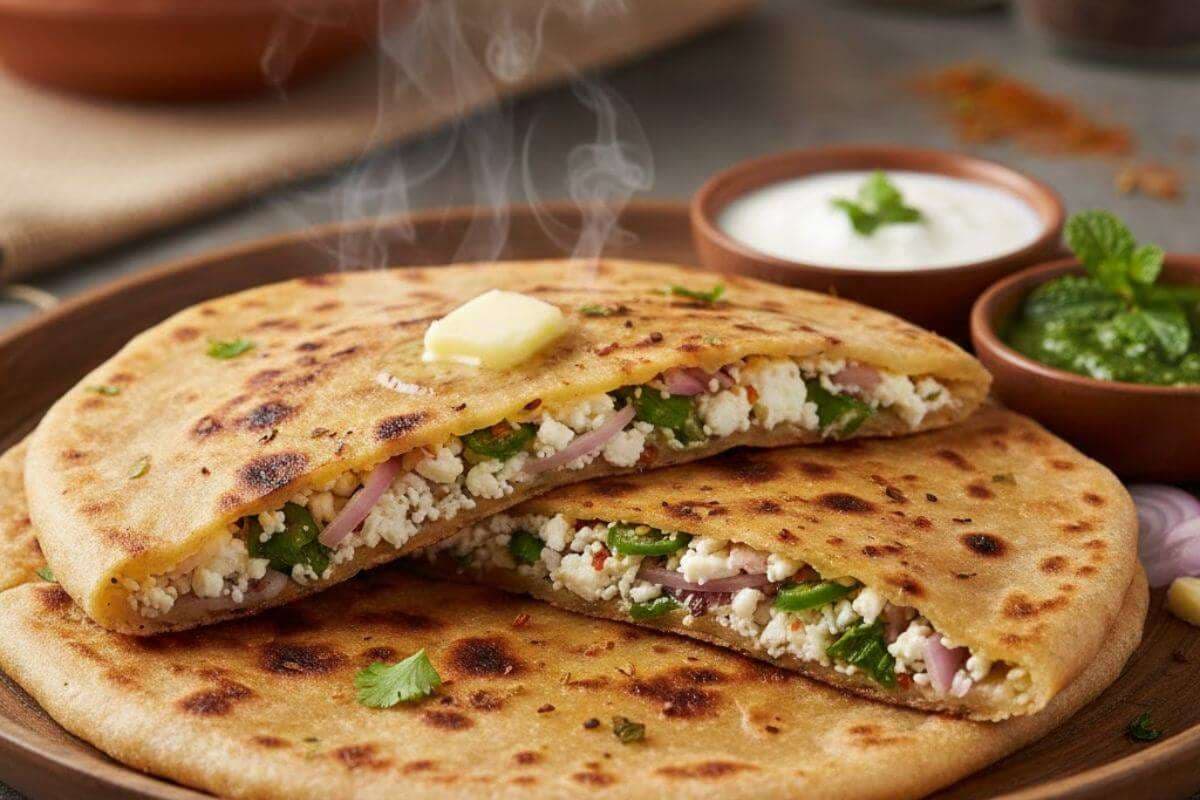 Paneer Pyaz Paratha: सर्दियों की सुबह नाश्ते में झटपट तैयार करें स्वाद से भरपूर पनीर-प्याज पराठा